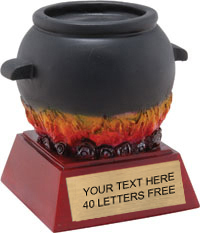 Chili Pot  Color Theme Resin Trophy [4 inch]