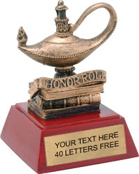 Honor Roll Mascot Resin Themes Trophy [4 inch]