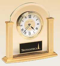 Arched Beveled Glass Clock [7 x 7.125 inch]