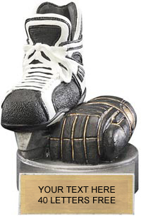 Hockey Painted Resin Theme Trophy [4 inch]