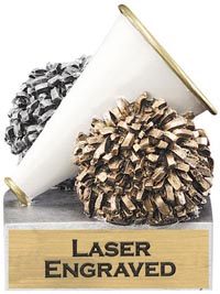 Cheer Painted Resin Theme Trophy [4 inch]