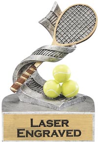 Tennis Painted Resin Theme Trophy [4 inch]