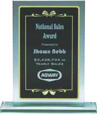 Paris Classic Glass Award [5 x 7.25 inch]