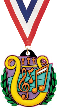 Music Colorflex Jr. Rubber Medal [2.25 inch]