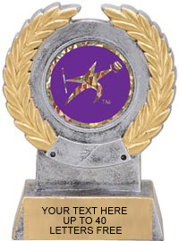 Insert Holder Wreath Framed Color Resin Trophy [5.5 inch]
