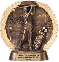 Golf Super Dimensional Resin Trophy - Male [7.25 inch] large