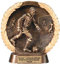 Soccer Super Dimensional Resin Trophy - Male [6 inch] small