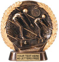 Swimming Super Dimensional Resin Trophy - Female [7.25 inch] large