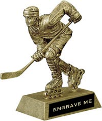 Inline Hockey Resin Trophy - Male [7.375 inch]