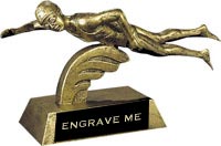 Swimming Resin Trophy - Female [5.5 x 8.5 inch]