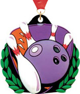 Bowling Colorflex Jr. Rubber Medal [2.25 inch]