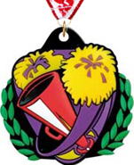 Cheer Colorflex Jr. Rubber Medal [2.25 inch]