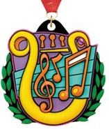 Music Colorflex Jr. Rubber Medal [2.25 inch]