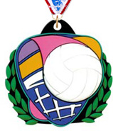 Volleyball Colorflex Jr. Rubber Medal 