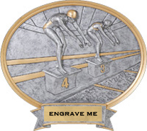 Swimming Sport Legend Ovals - Female [8 x 8.5 inch] large
