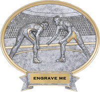 Wrestling Sport Legend Ovals [8 x 8.5 inch] large
