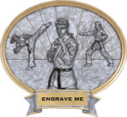 Martial Arts Sport Legend Ovals - Female [8 x 8.5 inch] large
