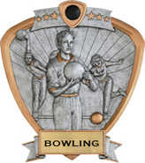 Bowling Sport Legend Shield Resin Trophy - Female