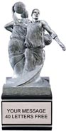 Basketball Double Action Resin Trophy - Male [9 inch]