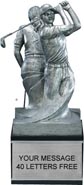 Golf Double Action Resin Trophy - Female [9 inch]