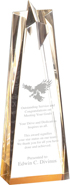 Sculpted Acrylic Gold Stars [10 x 3.5 inch] large
