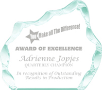 Jade Acrylic Iceberg Award