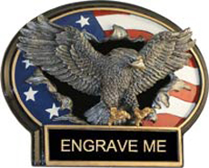 Eagle Burst Thru Ovals [mini]