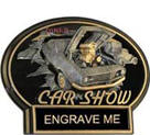 Car Show Burst Thru Ovals [7.25 x 5.25 inch] large