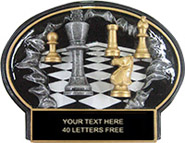 Chess Burst Thru Ovals - Male
