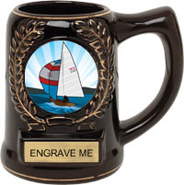Black Ceramic Insert Award Mug [5 inch]