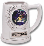 White Ceramic Insert Award Mug [5 inch]