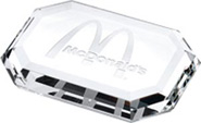 Crystal Beveled Rectangle Paperweight