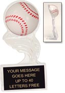 Baseball Clear Splash Ice Award [5 inch]