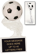 Soccer Clear Splash Ice Award