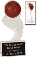 Basketball Clear Splash Ice Award [6.75 inch]