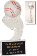Baseball Clear Splash Ice Award [6.75 inch]