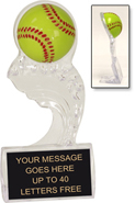 Softball Clear Splash Ice Award [6.75 inch]