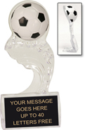 Soccer Clear Splash Ice Award [6.75 inch]