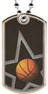 Basketball Dog Tag [2 inch]