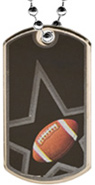 Football Dog Tag [2 inch]