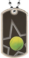 Tennis Dog Tag [2 inch]