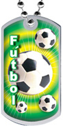Futbol Epoxy Dome Dog Tag [2 inch]