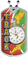 Track Epoxy Dome Dog Tag [2 inch]