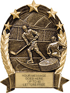 Hockey Gold Star Resin Trophy