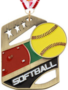 Softball Kickstand Medal [2.25 inch]