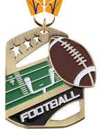 2.25 inch Football Kickstand Medal