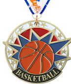 Basketball USA Sport Medal [2 inch]