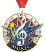 Music Medal USA Sport Medal [2 inch]