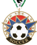 2 inch Soccer USA Sport Medal