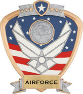Airforce Sport Legend Shield Resin Trophy [7.5 x 8.5 inch]